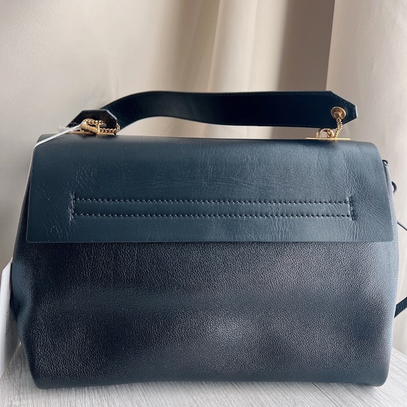 Valentino V-Ring Medium Leather Shoulder Bag - Picture 4 of 15